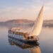 Luxury dahabiya boat with swimming pool deck