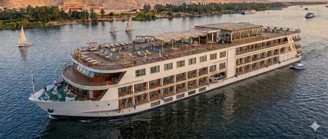 Standard Nile cruise ship during a tour in Egypt