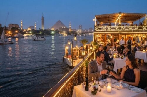 Enjoy with dinner cruise at night in Cairo