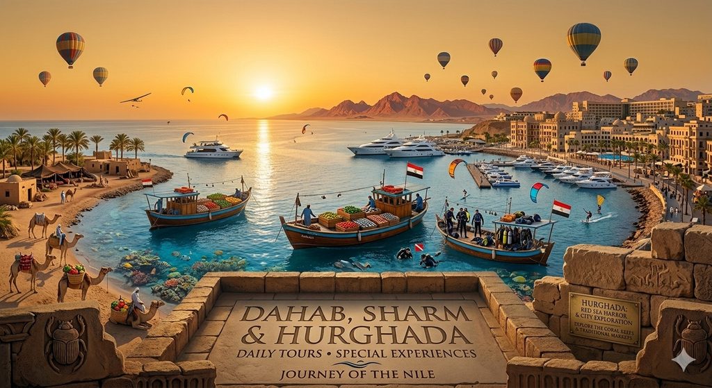 Dahab, Sharm and Hurghada Daily Tours