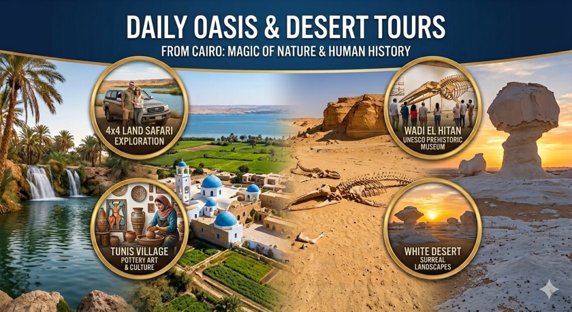 daily oasis and desert tours in Egypt