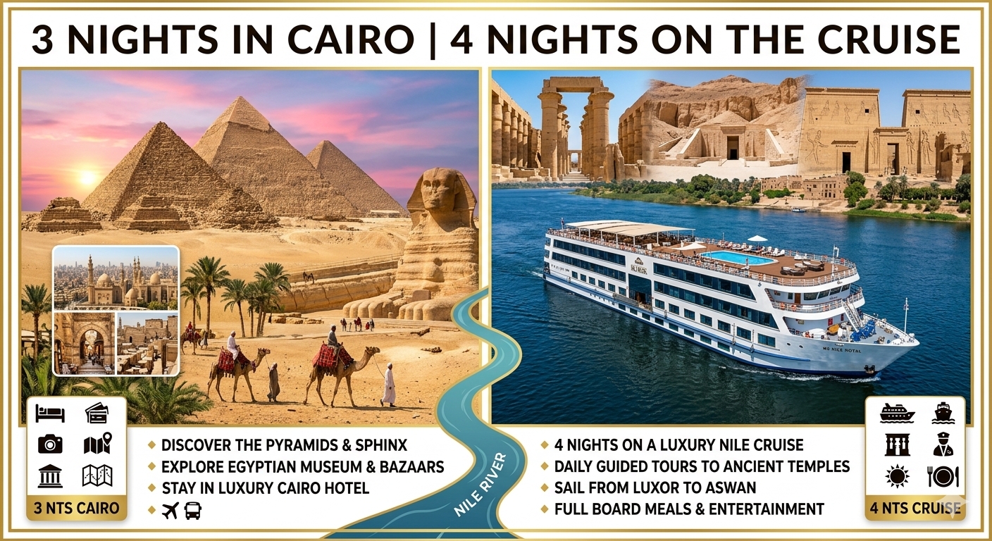 Cairo & Nile Cruise Package A
